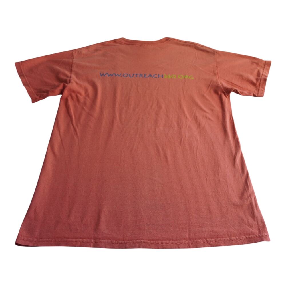 Outreach360 Coral Graphic Tee Medium Gildan Ultra Cotton Unisex - Picture 5 of 8